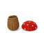 Panier de rangement en rotin champignon avec couvercle Celesse-1005678464