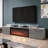 Aiyah TV Stand for TVs up to 70" with Electric Fireplace Included-1435651308