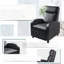 Fauteuil inclinable en cuir PU, canapé inclinable réglable avec support lombaire, siège de cinéma maison simple pour le salon