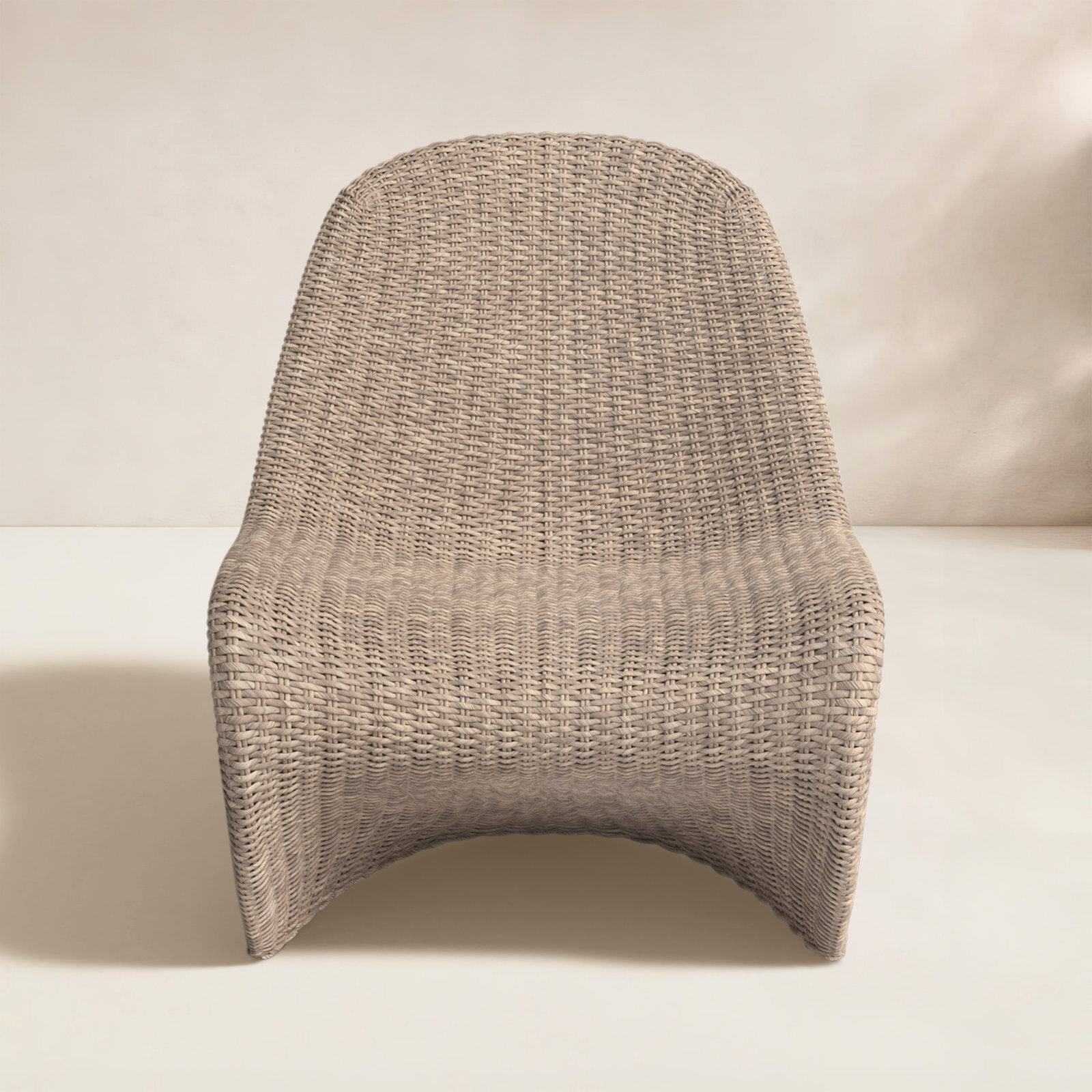 Daughtery Patio Lounge Chair, Vintage White