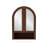 Wall Mounted Arched Cabinet with Mirrored Doors and Adjustable Shelves-215091735