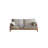 Woodnest Upholstered 65.35 " Linen Loveseat