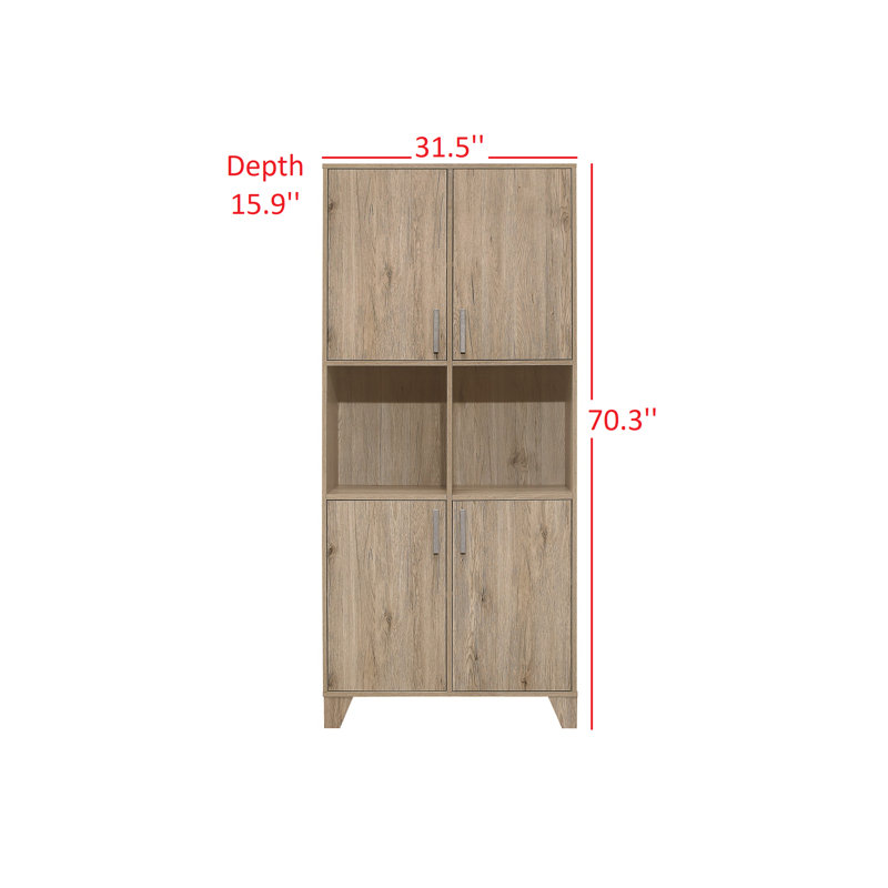 Laurentino 70.3" Kitchen Pantry