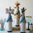 The Holiday Aisle® Set Of 3 Modern Felt Party Animal Bottle Toppers In Multicolor