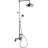 Exposed Thermostatic Shower System 60" Wall Mounted with 1.75GPM Lever/Cross Handles-98155579