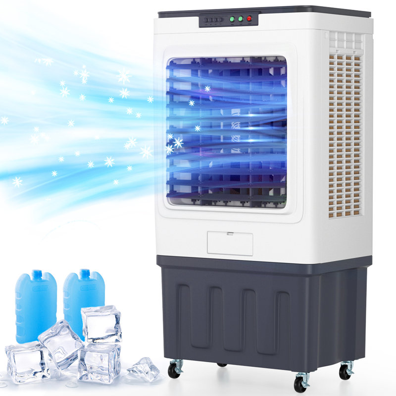 Refroidisseur d'air par évaporation portable 15,8 gallons 3-en-1, 3000 CFM
