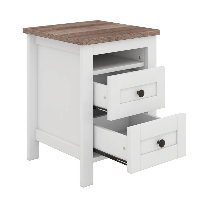 Ensemble de lit plateforme 3 pièces avec tête de lit double à porte coulissante, station de charge, table de chevet et commode