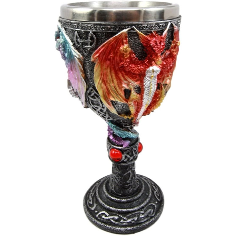 Terror dragon ailé démoniaque 8 oz. Verre à pied