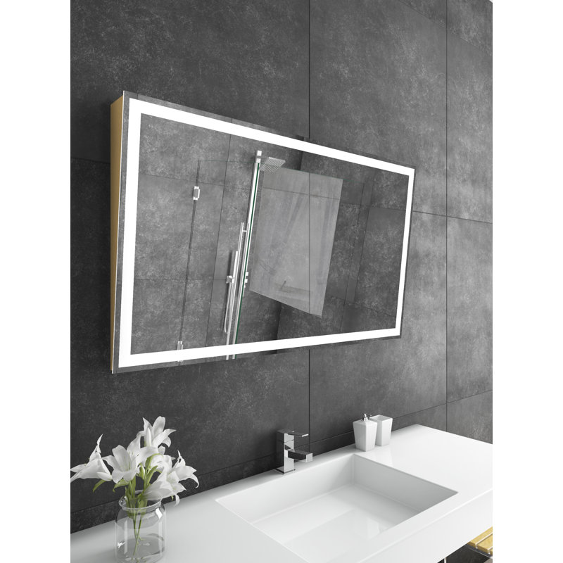 Miroir à intensité variable ADIRA 48 X 28 3000K, 3000 K, Or