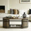 Table basse en bois brun avec rangement pour le salon