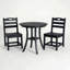 Ensemble bistro 3 pièces avec table ronde et 2 chaises-1565978761