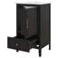 Meuble-lavabo de 20 po avec lavabo, petite armoire de salle de bain avec tablette de porte, meuble-lavabo avec patins réglables