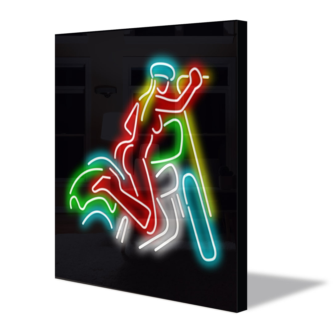 Neon Sign Biker Wall Décor