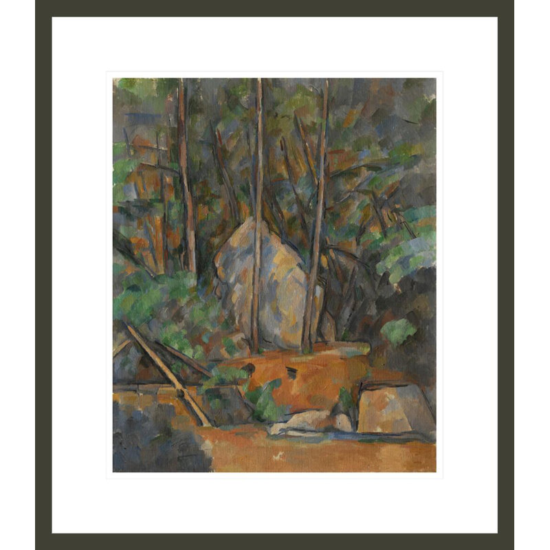 «Cistern in the Park of Château Noir» par Paul Cézanne, impression giclée encadrée, H 20,36 po x l 17,75 po