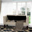 Linen Blend Upholstered Storage Bench