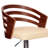 Hancock Swivel Adjustable Height Barstool with Pedestal Base in Faux Leather, Wood and Metal-63322041-63322042-89157370