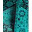 Tapis unique noué à la main Fine Vibrance - bleu, 4 pi 2 po x 6 pi 5 po