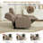 Loveseat Recliner with Flip-Top Storage Console, Manual Double Reclining Sofa with Pockets, Cup Holders, and Pillows-708433066