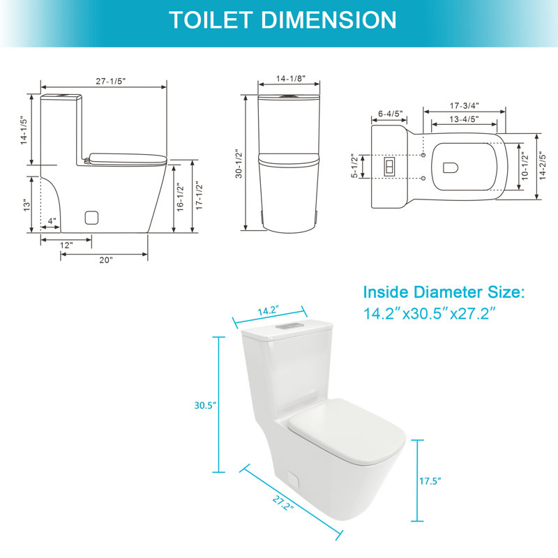 Modern Ceramic Toilet With Soft Cushioned Seat - Extra Comfort White To Scratches, Finish
