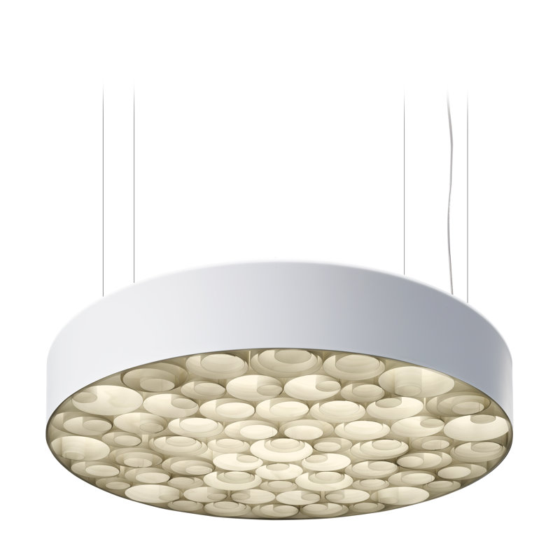 Spiro LED Chandelier, 5.9" H x 29.5" W x 29.5" D, White, Sea Blue