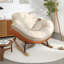 Chaise berçante moderne rembourrée-102145086