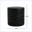 Table d'appoint cylindrique MGO avec finition en marbre noir