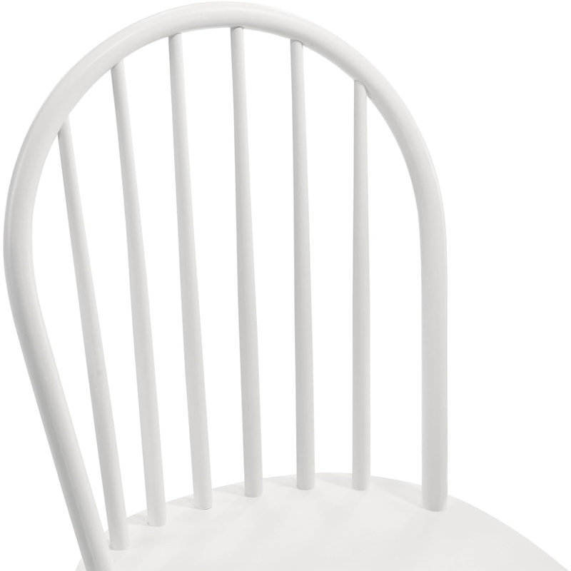 Set Of 2 Farmhouse Wood Bar Stools With Semicircular Backrest, 30'' Seat Height