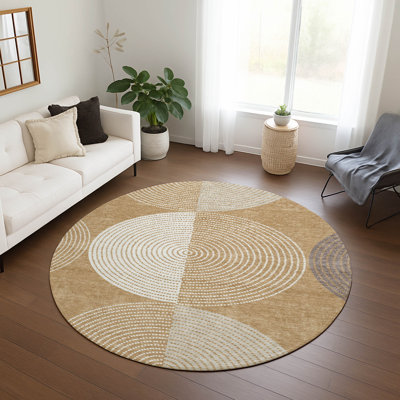 Machine Washable Indoor/Outdoor Jenning ACN2281 Geometric Rug