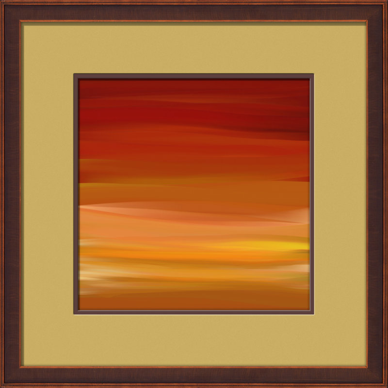 Amber Glow II Framed Graphic Art