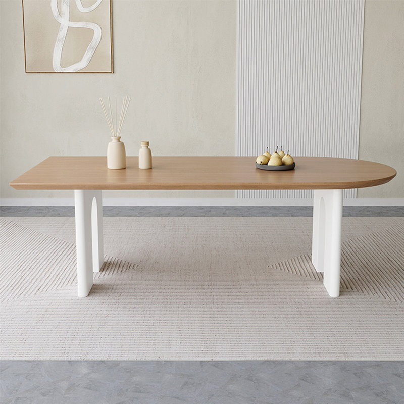 Grande table de salle à manger en bois massif, H 29,52 po x L 78,74 po x l 31,49 po