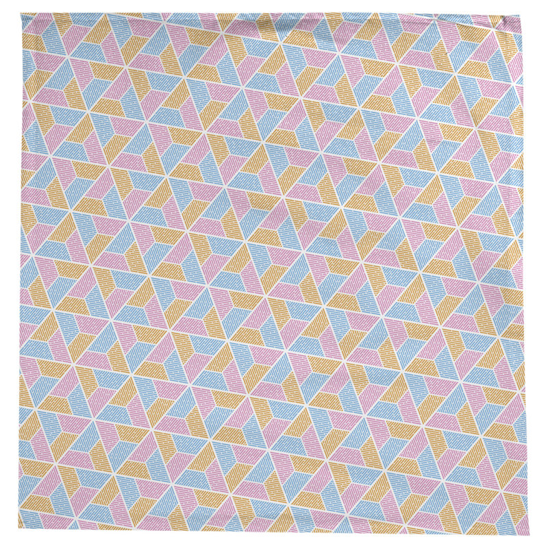 Nappe trapézoïdale Leffel, Bleu/Rose/Orange