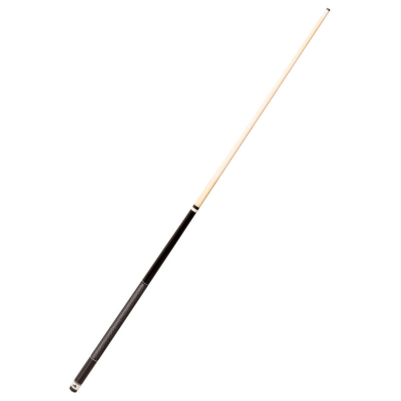 Mizerak 57" Black 2-Piece Hardwood Cue with Leather Tip