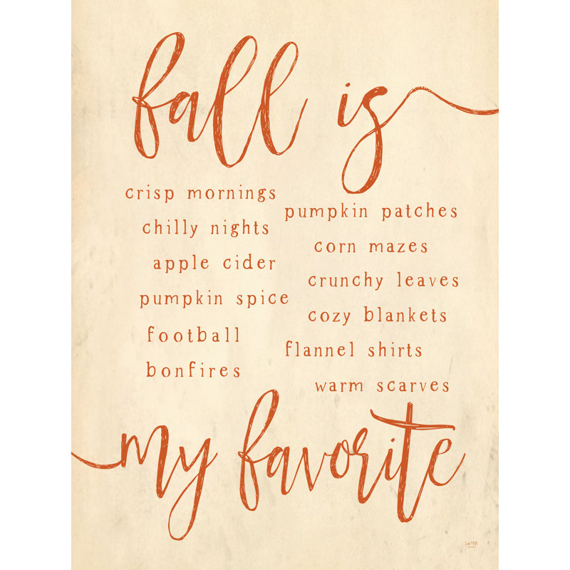 «Fall Is My Favorite» par Lux + Me Designs, H 32 po x l 24 po