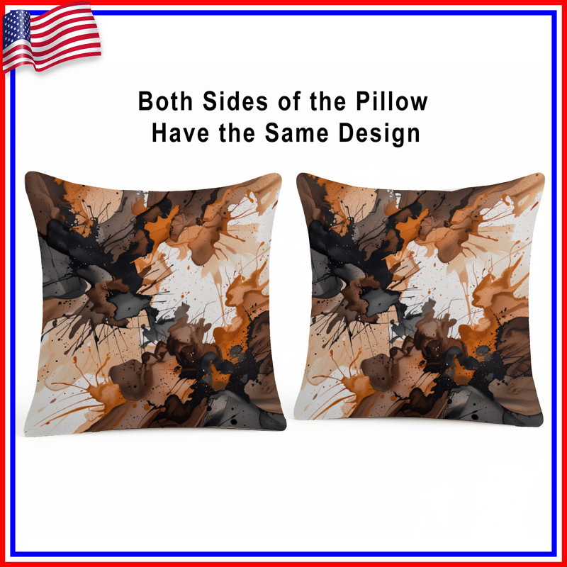 Coussin Abstract Art, 18 x 18 inches