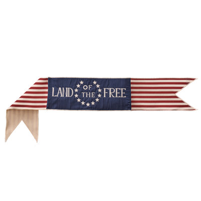 6"X44" "Land Of The Free" Banner