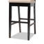 Ensemble de tabourets de comptoir 2 pièces modernes et contemporains en tissu sable et brun foncé-973829138-973829141