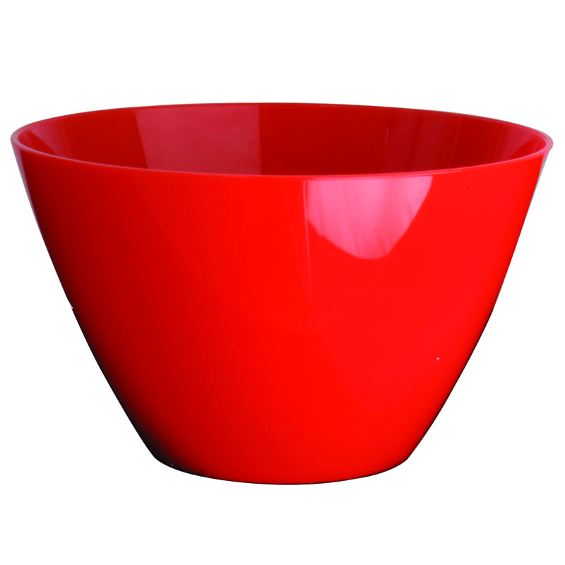 Bol rond en polycarbonate 4,75 po - 12 pièces, Rouge