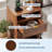 Fluted Nightstand Set with Charging Station,Bedside Table with 2 Storage Drawers,End Table with 2 Drawers-722619637-722619632