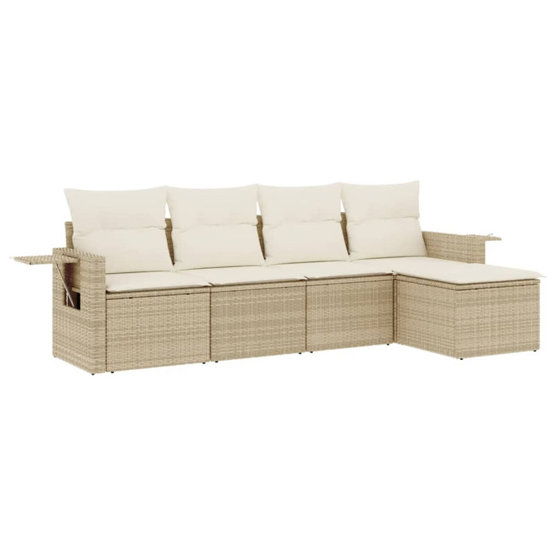 Ensemble de canapé de jardin Vidaxl beige