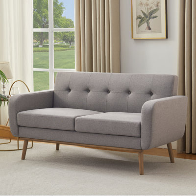 Analeah 60.2" W Square Arm Loveseat