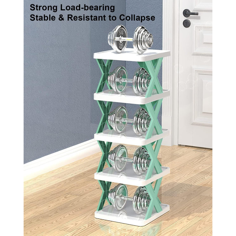 6 Pair Stackable Shoe Rack