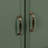 36‘’ Mid-century Green Bathroom Vanity Cabinet With Sink Top, Metal Handles & Solid Wood Frame-127533499