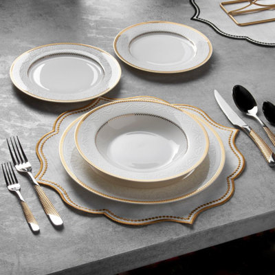 Anuhea 24 Piece Bone China Dinnerware Set - Service for 6
