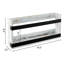 Porte-revues double en bois massif