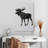 " Minimalistic Moose Canvas Print " by Stark Art Collective-92519966