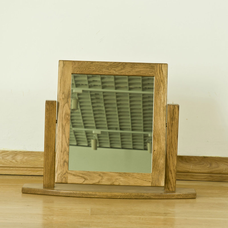 Wood Flat Floor Mirror