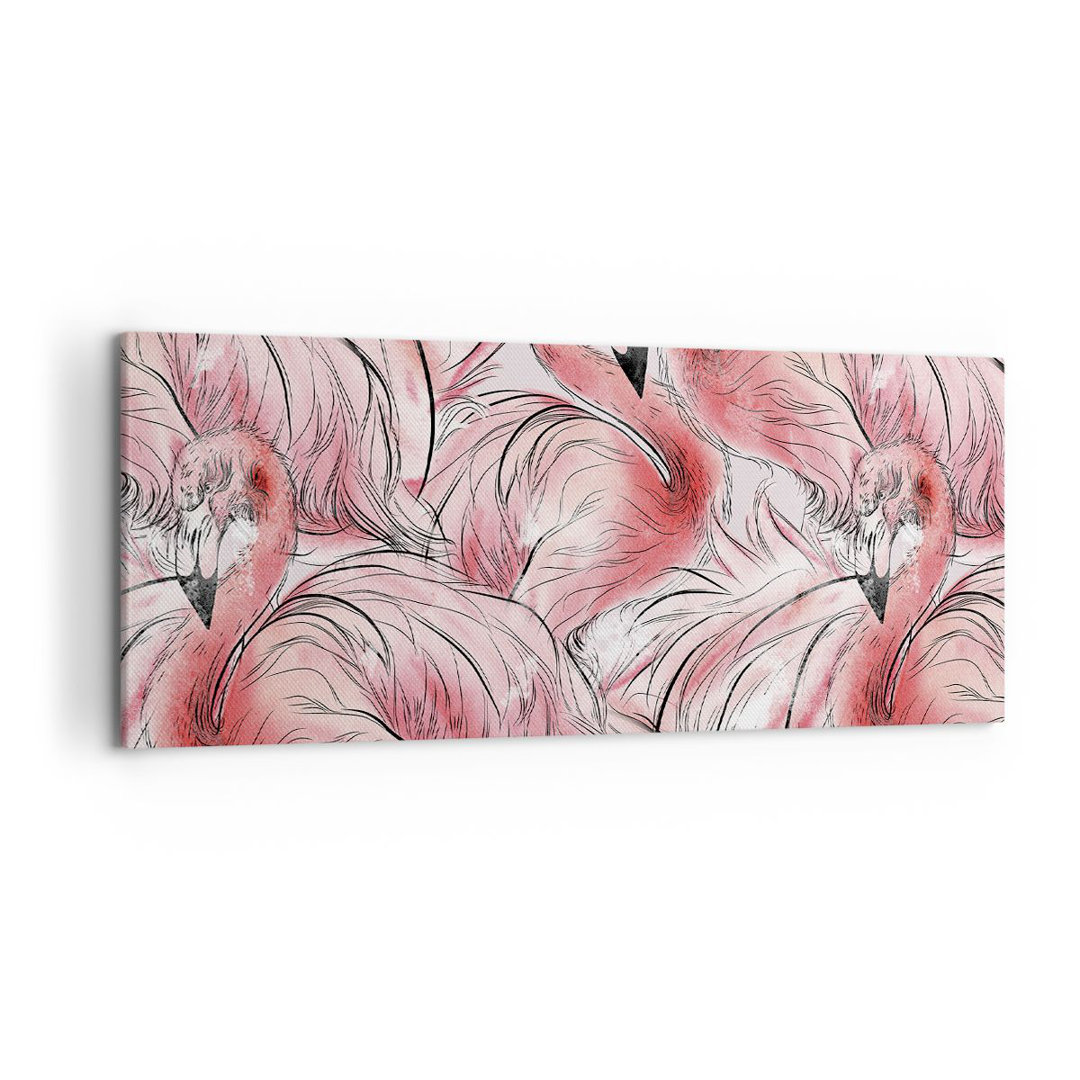 Leinwandbild Flamingo Pink Exoticism