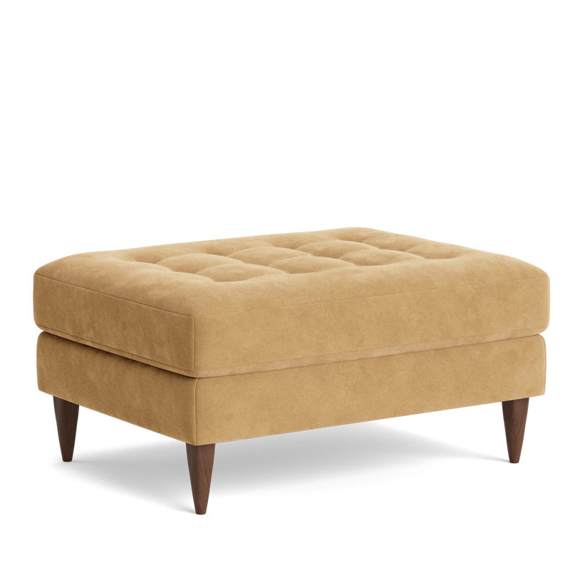 MCM Ottoman, Performance Velvet - Nutmeg