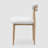 Velora 4 Pieces Upholstered Boucle Armless Dining Chair With Wood Grain Metal Frame(Set Of 4)-957115653