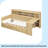 Wooden Full Size Daybed With Storage Shelves, Multi-Functional Bed With Two Storage Drawers And Study Desk, Antique White-110702347-110702348
